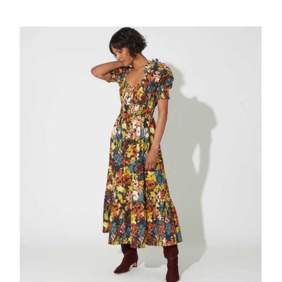 Cleobella Caprice Ankle Dress in ‘Monet’ - Picture 3 of 13